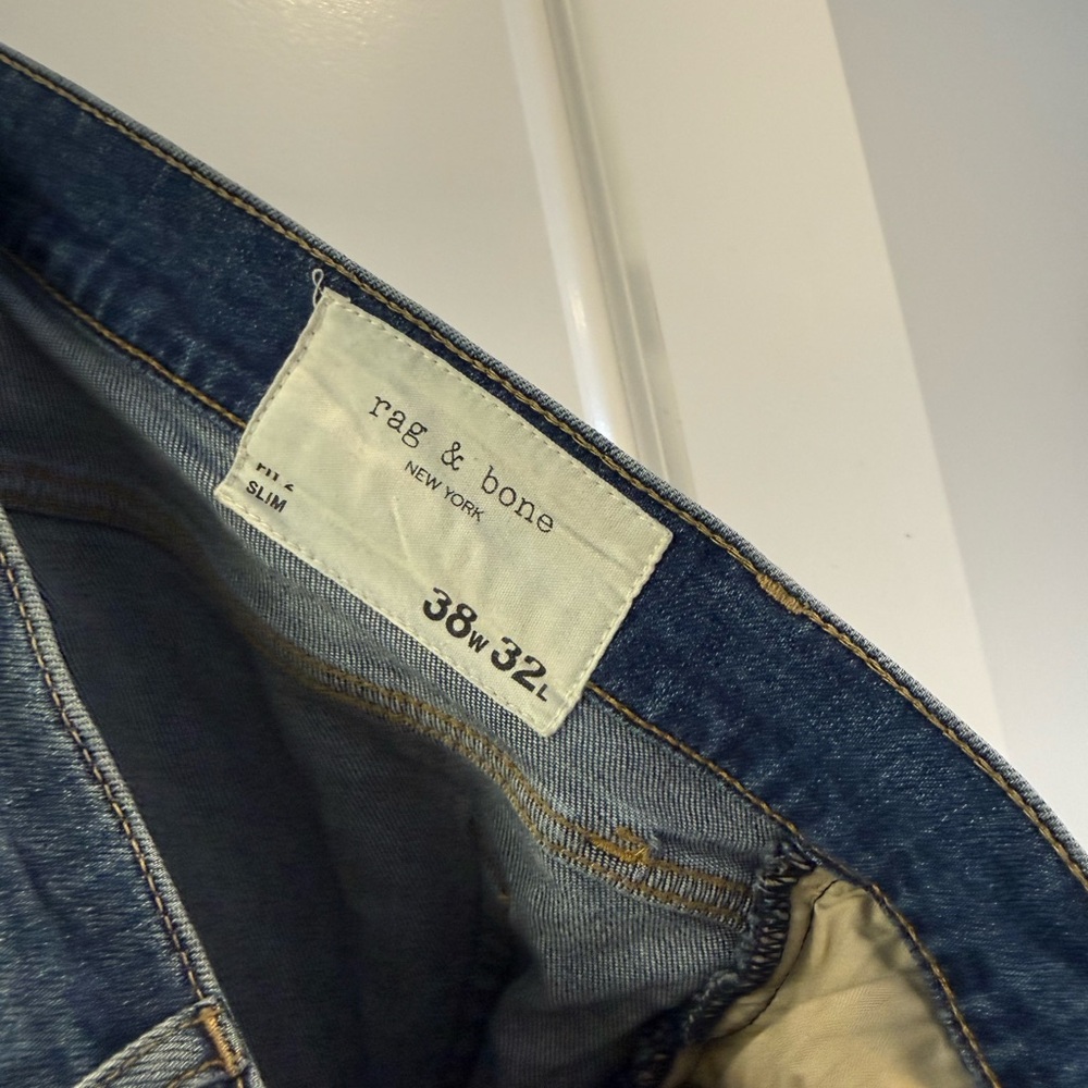 Rag & Bone Men's Dark Blue Slim Jeans